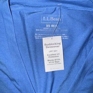 L.L.Bean Women’s Sunblocks Swimwear Dress Blue Size XS b70